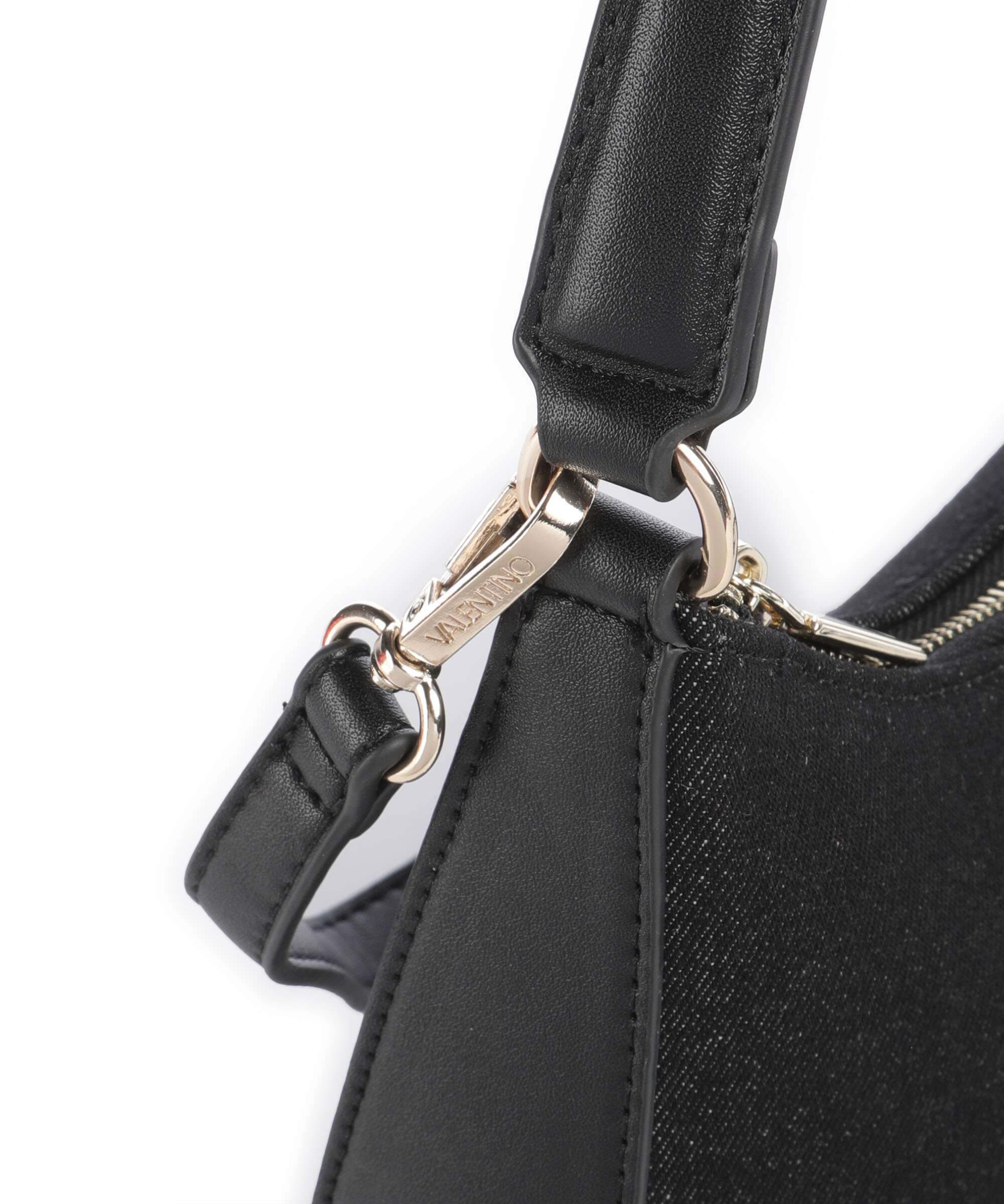 Valentino Bags Kelly Denim Shoulder bag nero