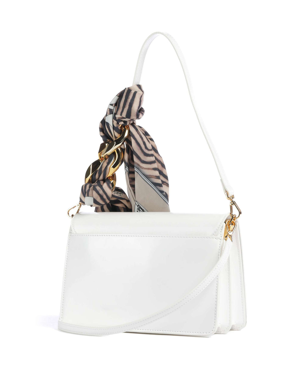 Just Cavalli Chain Foulard Shoulder bag white