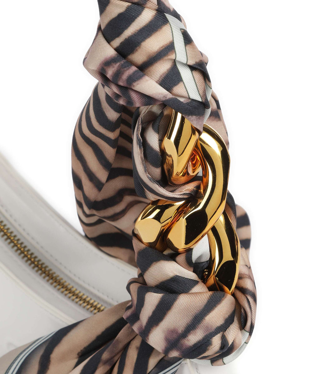 Just Cavalli Chain Foulard Shoulder bag white