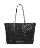 Just Cavalli Quilted Zebra Cabas black