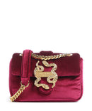 Just Cavalli Iconic Snakes Puffy Schultertasche dark purple