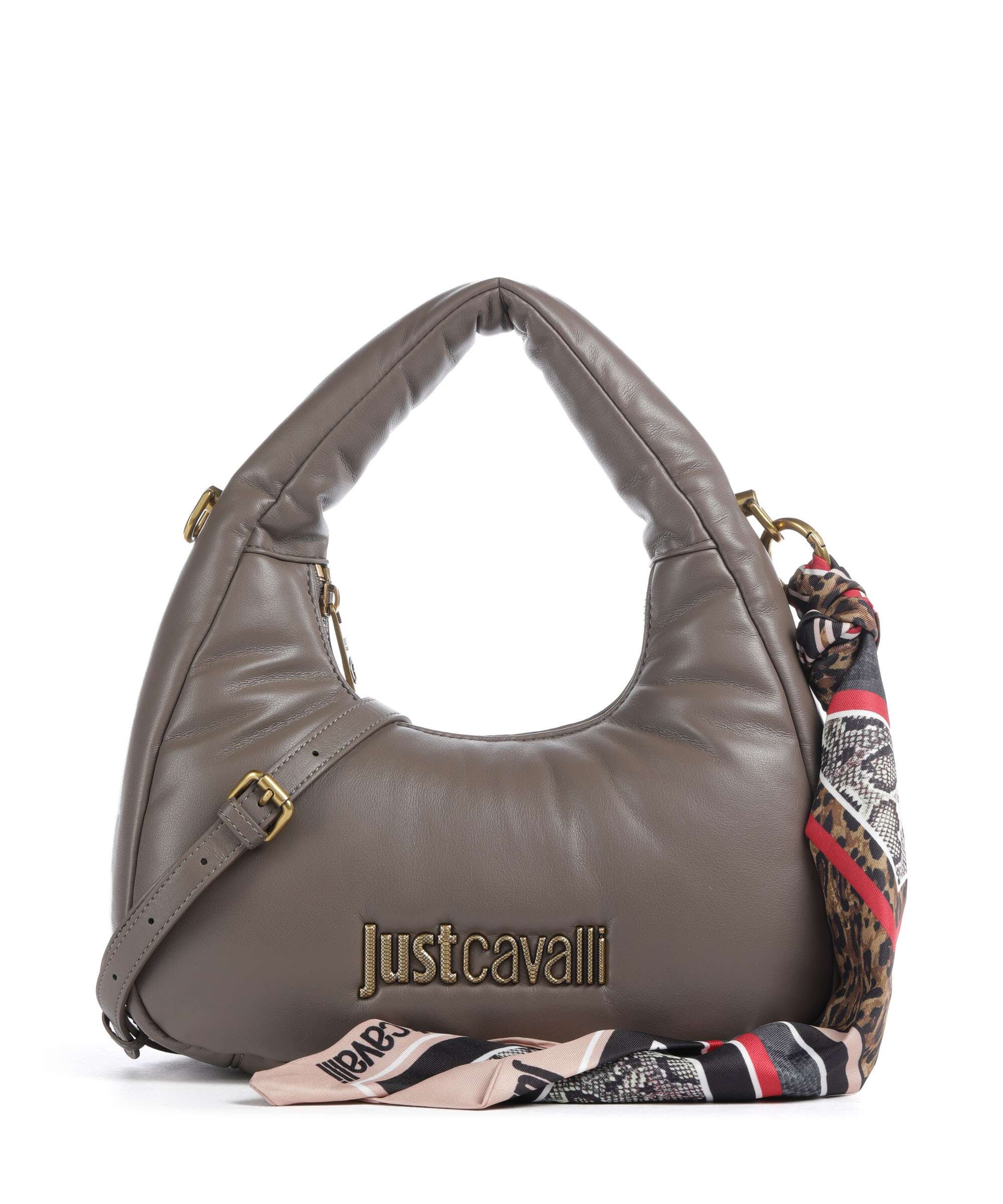 Just Cavalli Puffy Foulard Handbag taupe