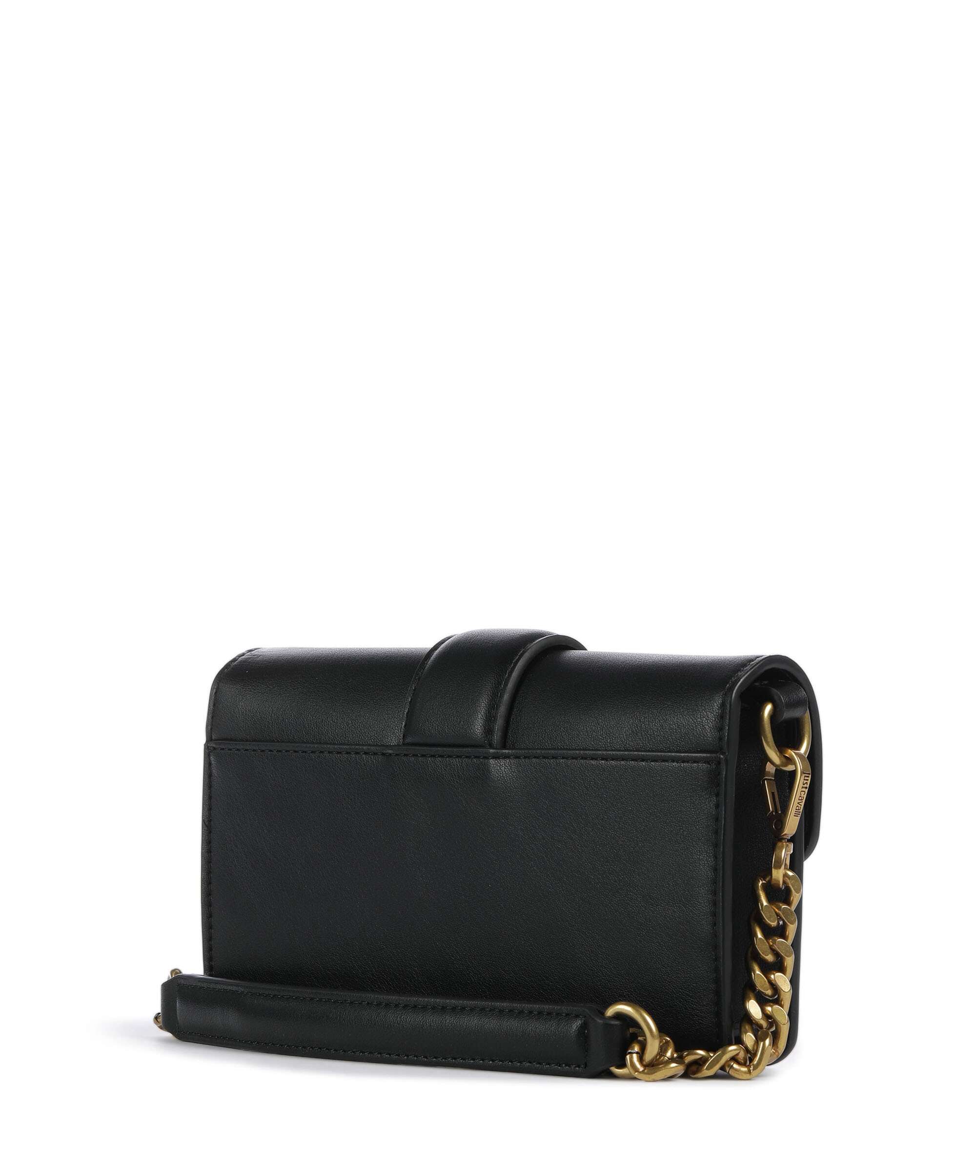 Just Cavalli Iconic Snakes Crossbody bag black
