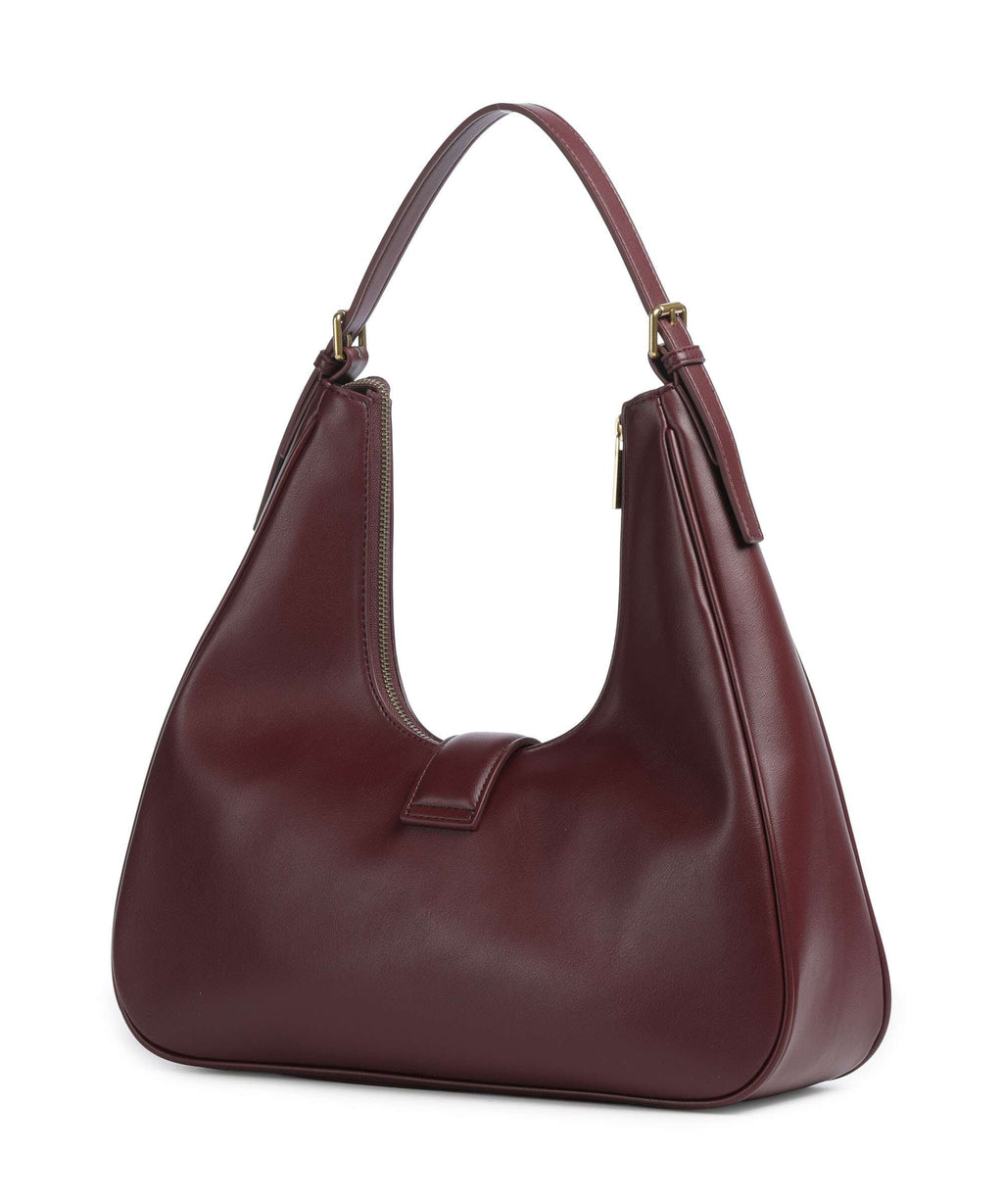 Just Cavalli Iconic Snakes Hobo bag cordovan