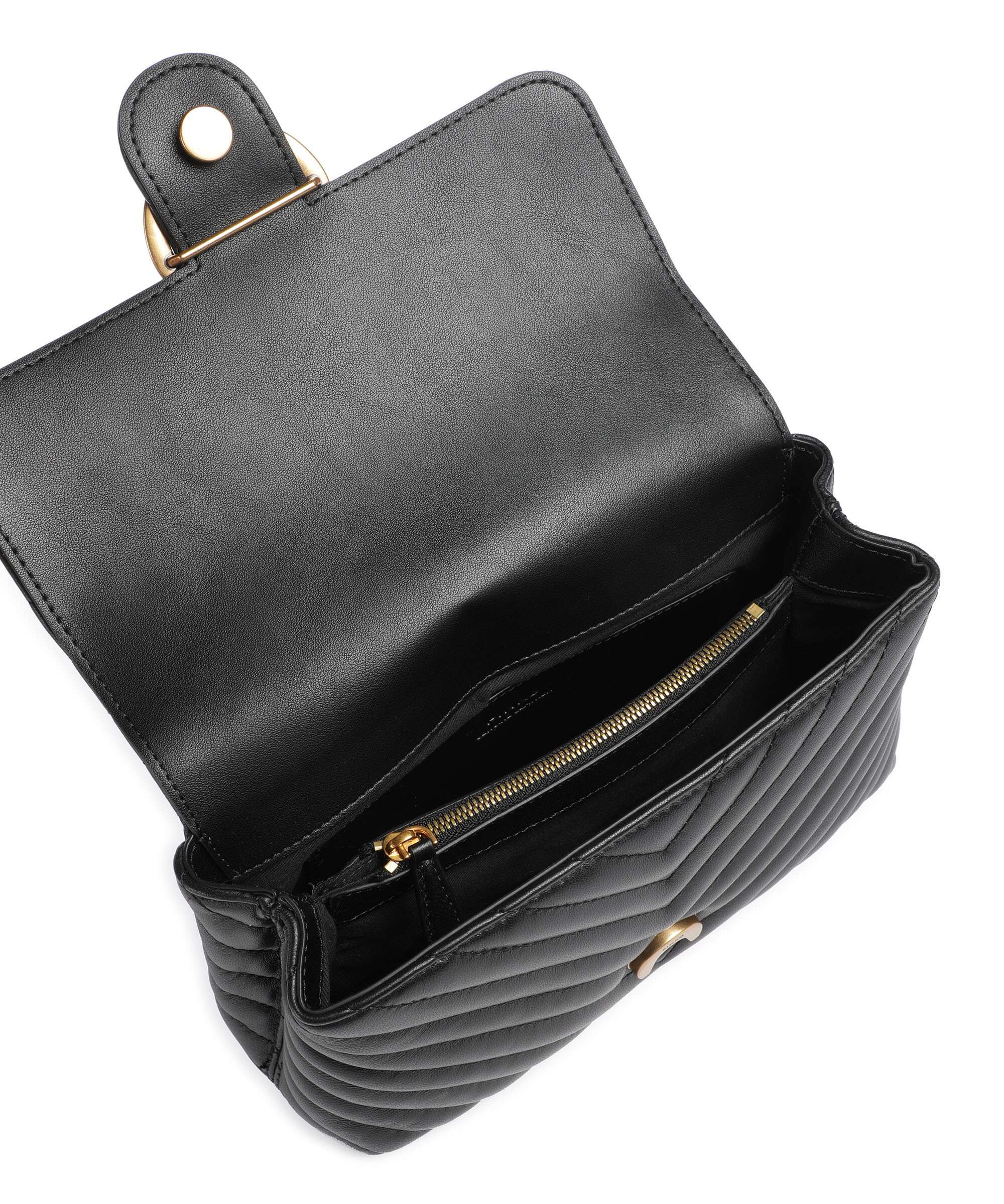Pinko Love Lady Puff Mini Handbag nero/antique gold