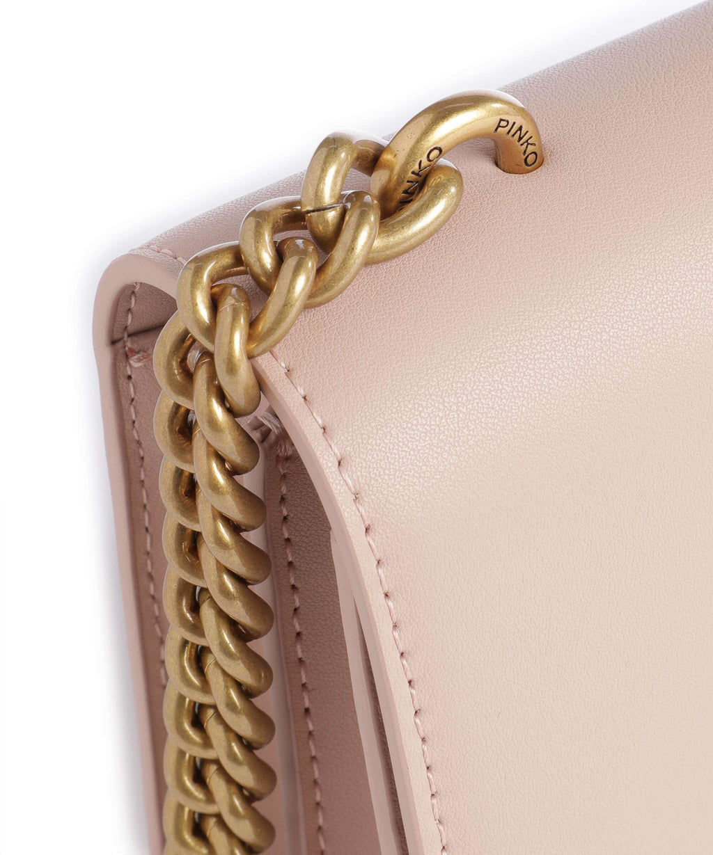 Pinko Love One Mini Crossbody bag cipria