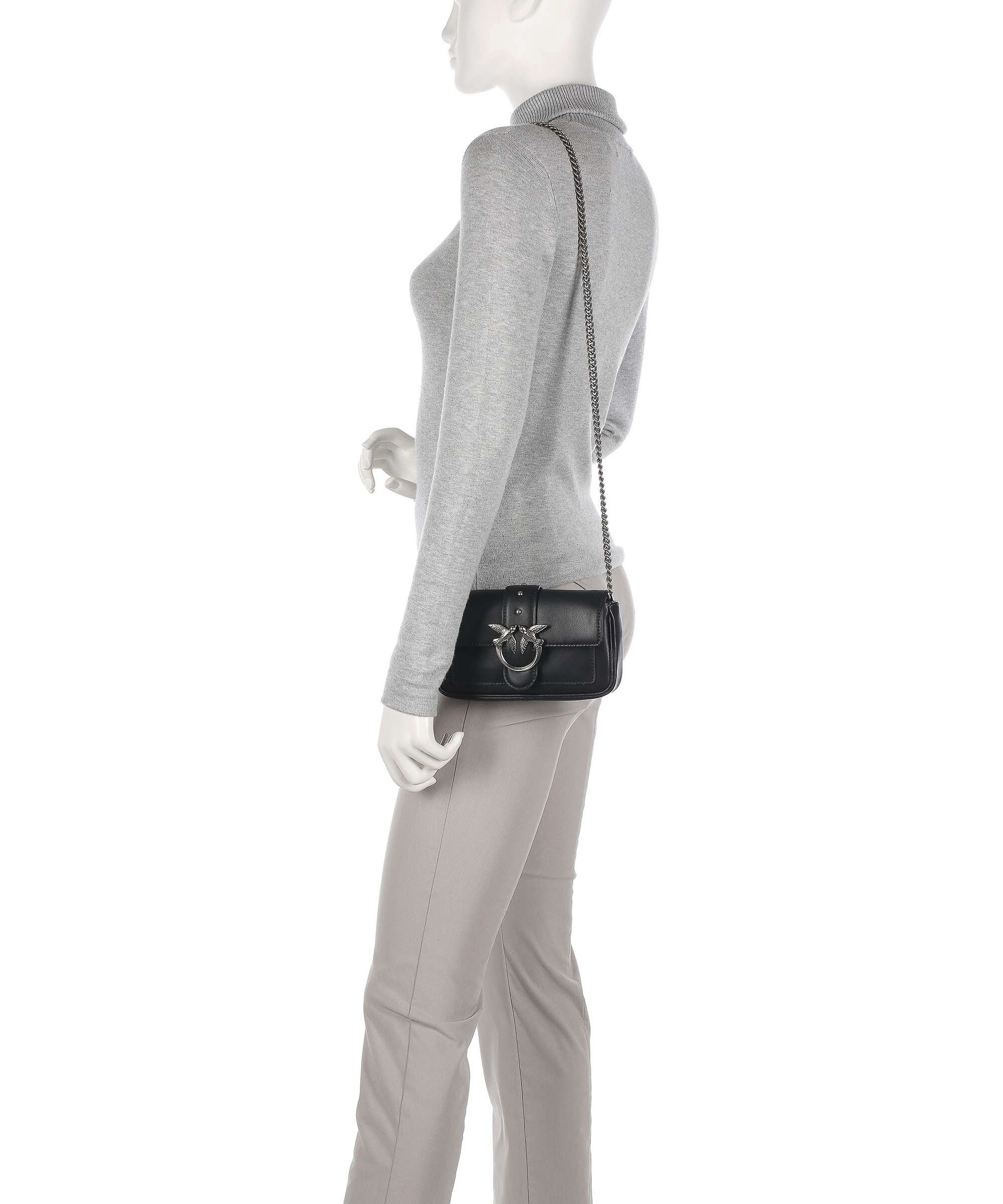 Pinko Love One Pocket Wallet nero/old silver