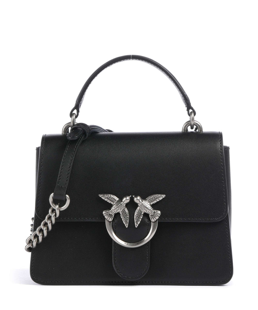 Pinko Love One Mini Crossbody bag nero/old silver