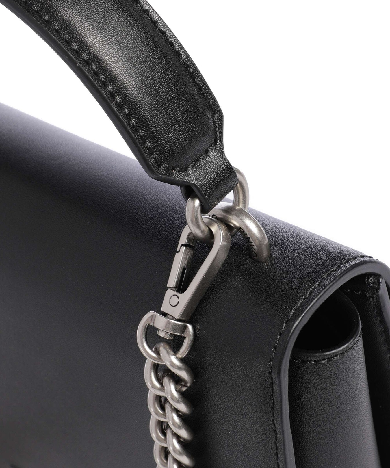 Pinko Love One Mini Crossbody bag nero/old silver