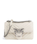 Pinko Love One Mini Sac porté épaule bianco seta/old silver