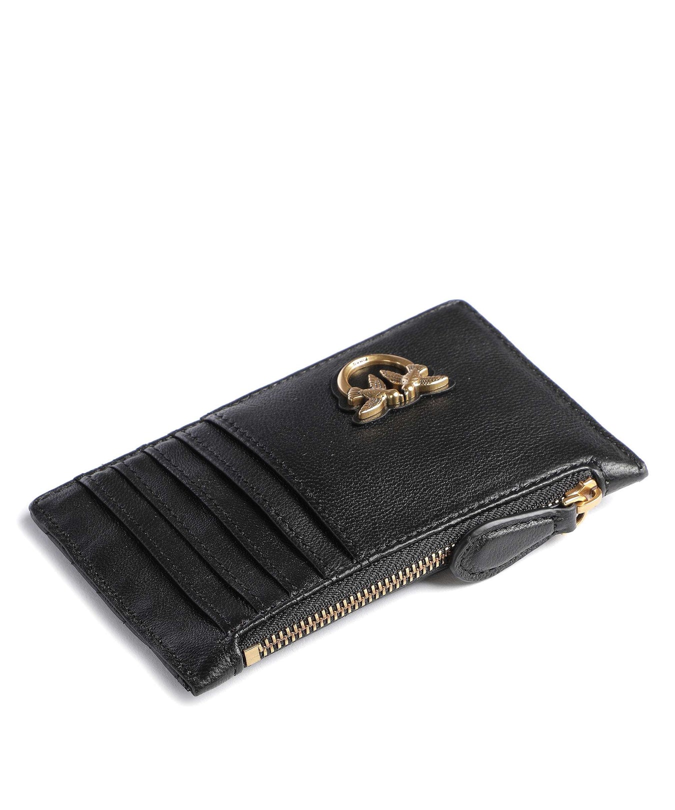 Pinko Airone Credit card holder nero/antique gold
