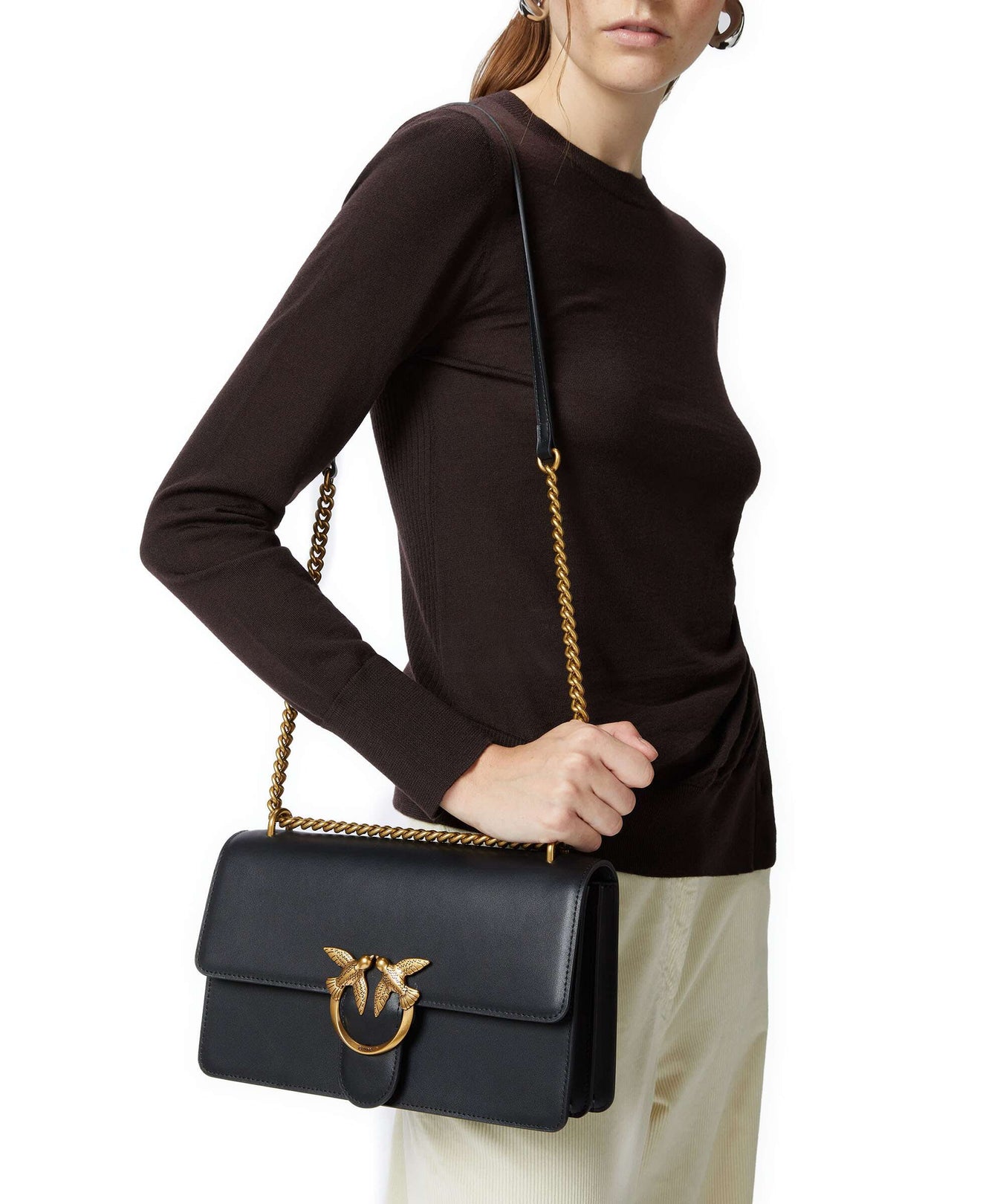 Pinko Love One Classic Shoulder bag nero/antique gold