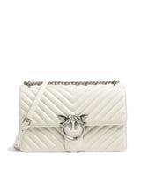 Pinko Love One Classic Shoulder bag bianco seta/old silver