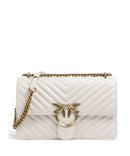 Pinko Love One Classic Sac porté épaule bianco seta/antique gold