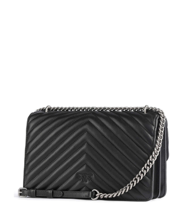 Pinko Love One Classic Shoulder bag nero/old silver