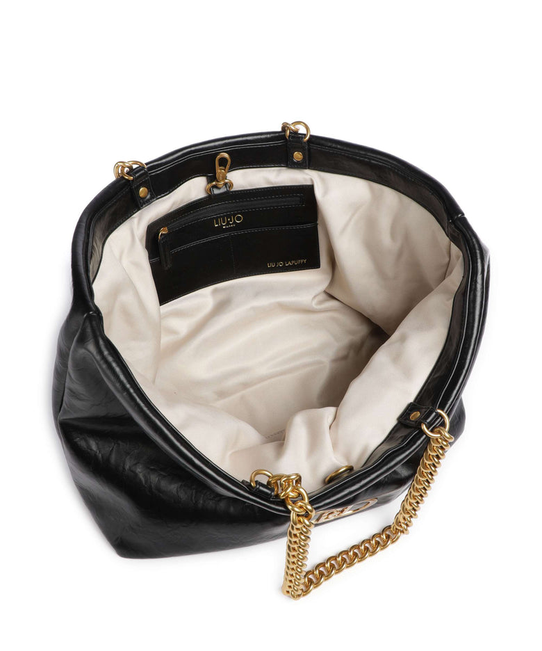 Liu Jo Lapuffy Tote bag nero                          