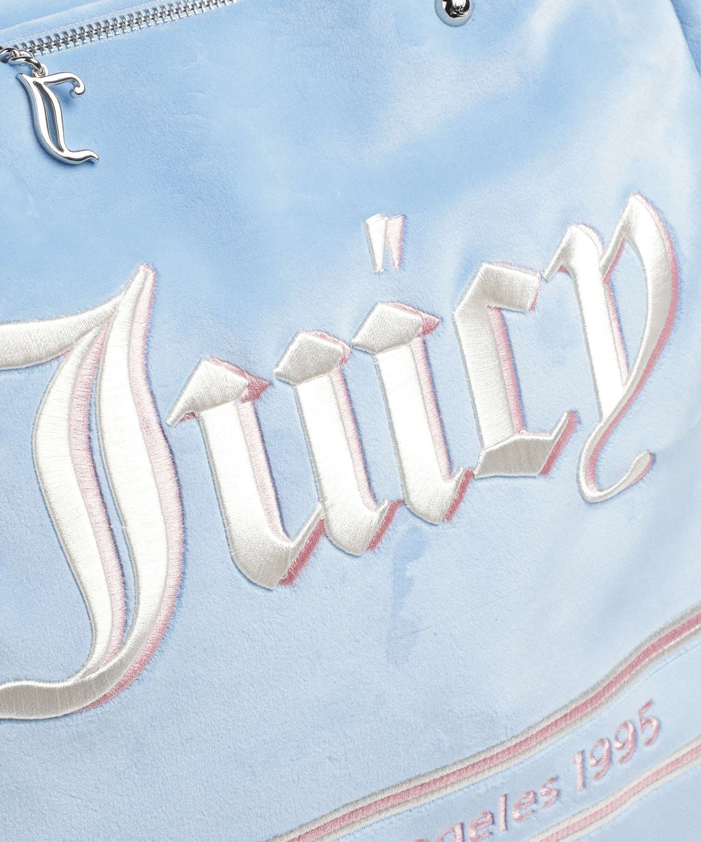 Juicy Couture Iris Velvet L Tote bag powder blue/white