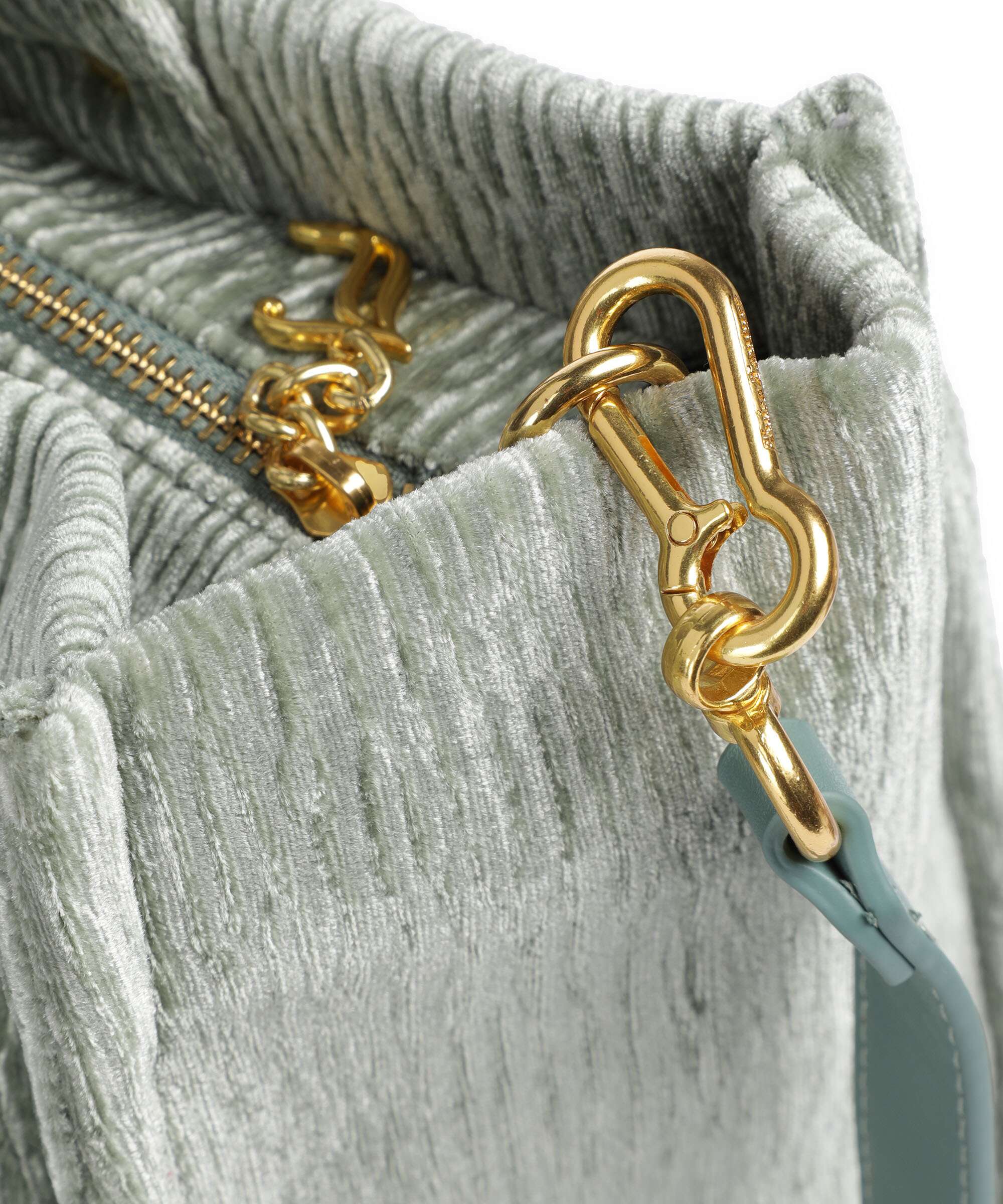 Juicy Couture Iris Crinkled Velvet L Tote bag chinois green