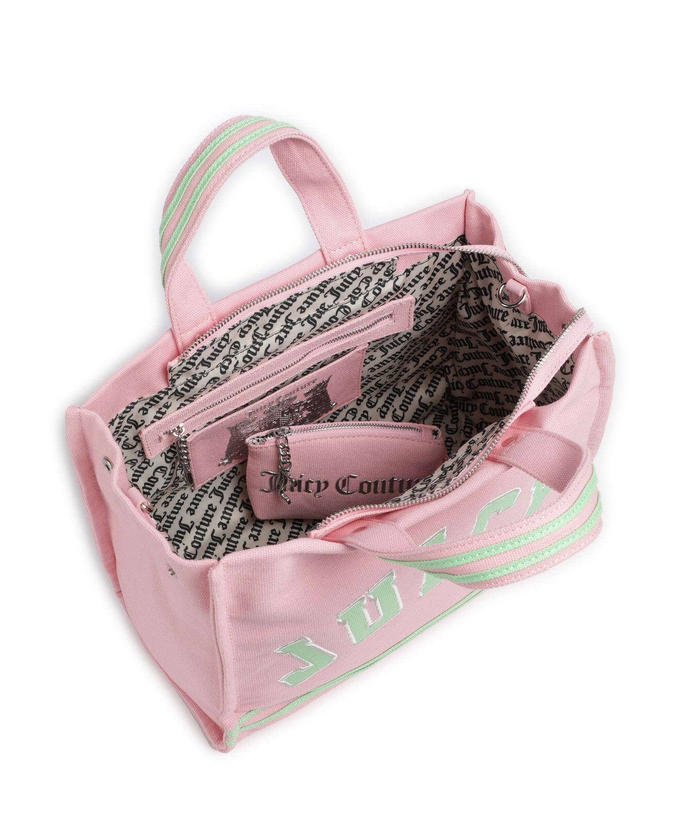 Juicy Couture Iris Patch Canvas M Handbag juicy pink/summer green
