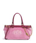 Juicy Couture Twig Narrative Velvet L Tote bag super pink
