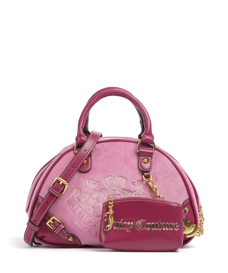 Juicy Couture Twig Narrative Velvet Handbag super pink