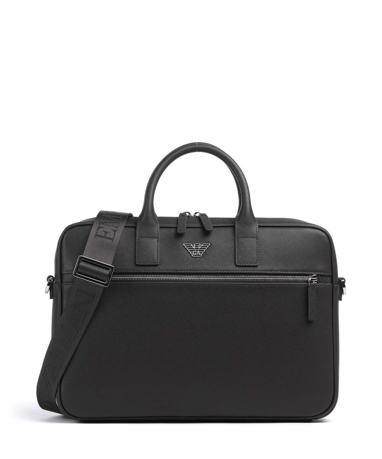 Emporio Armani Business Regenerated Briefcase ebony