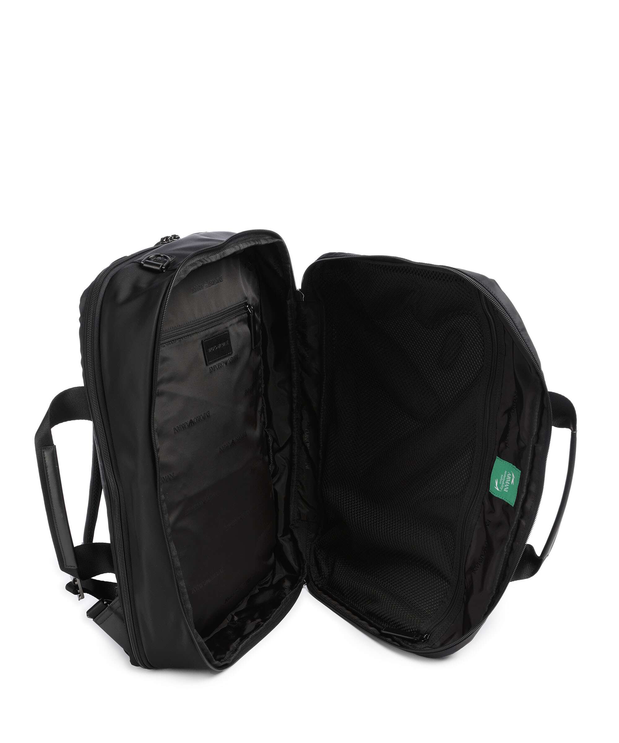 Emporio Armani Recycled Nylon Backpack bag black beauty