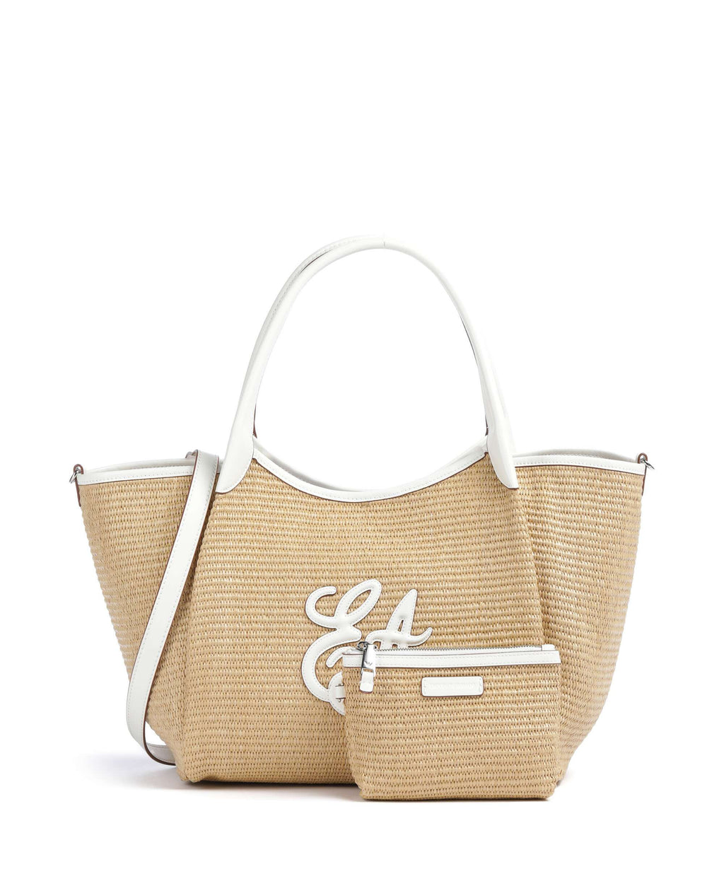 Emporio Armani Durini 24 M-L Tote bag naturale/bianco