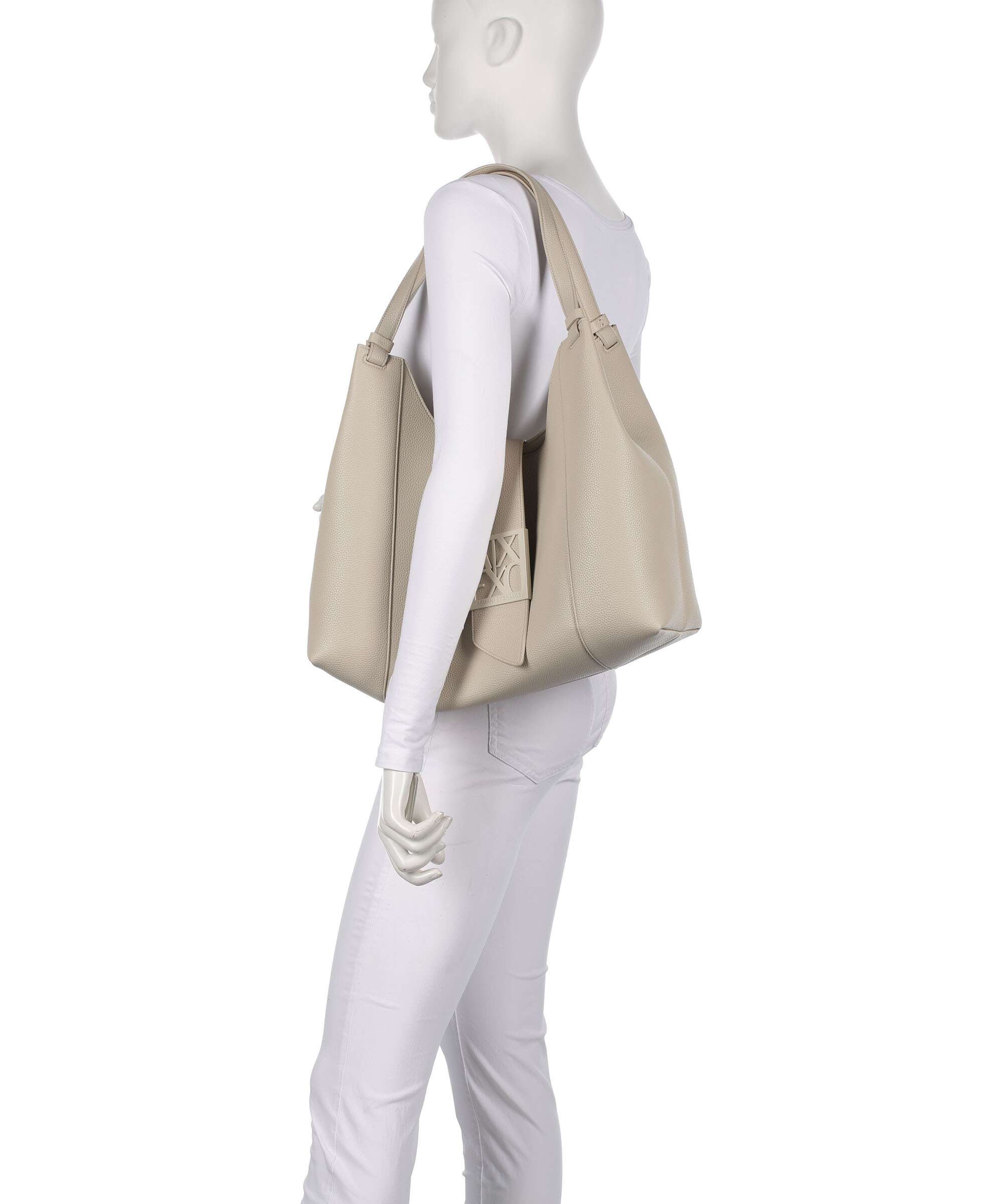Armani Exchange Susy Soft Hobo bag script