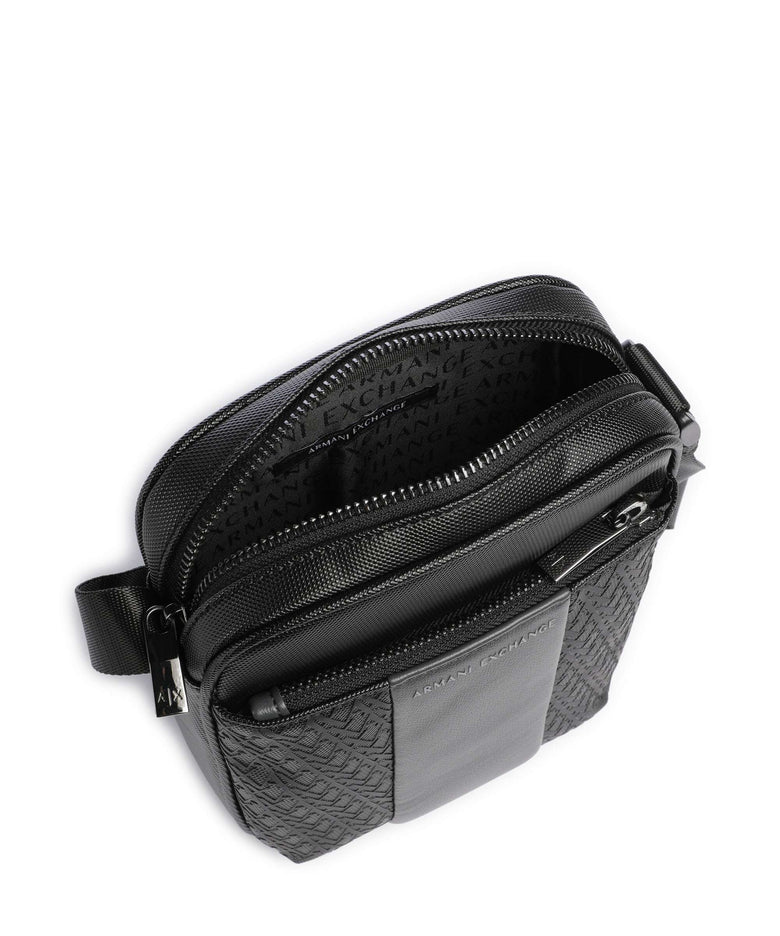 Armani Exchange William Crossbody bag black/forged iron
