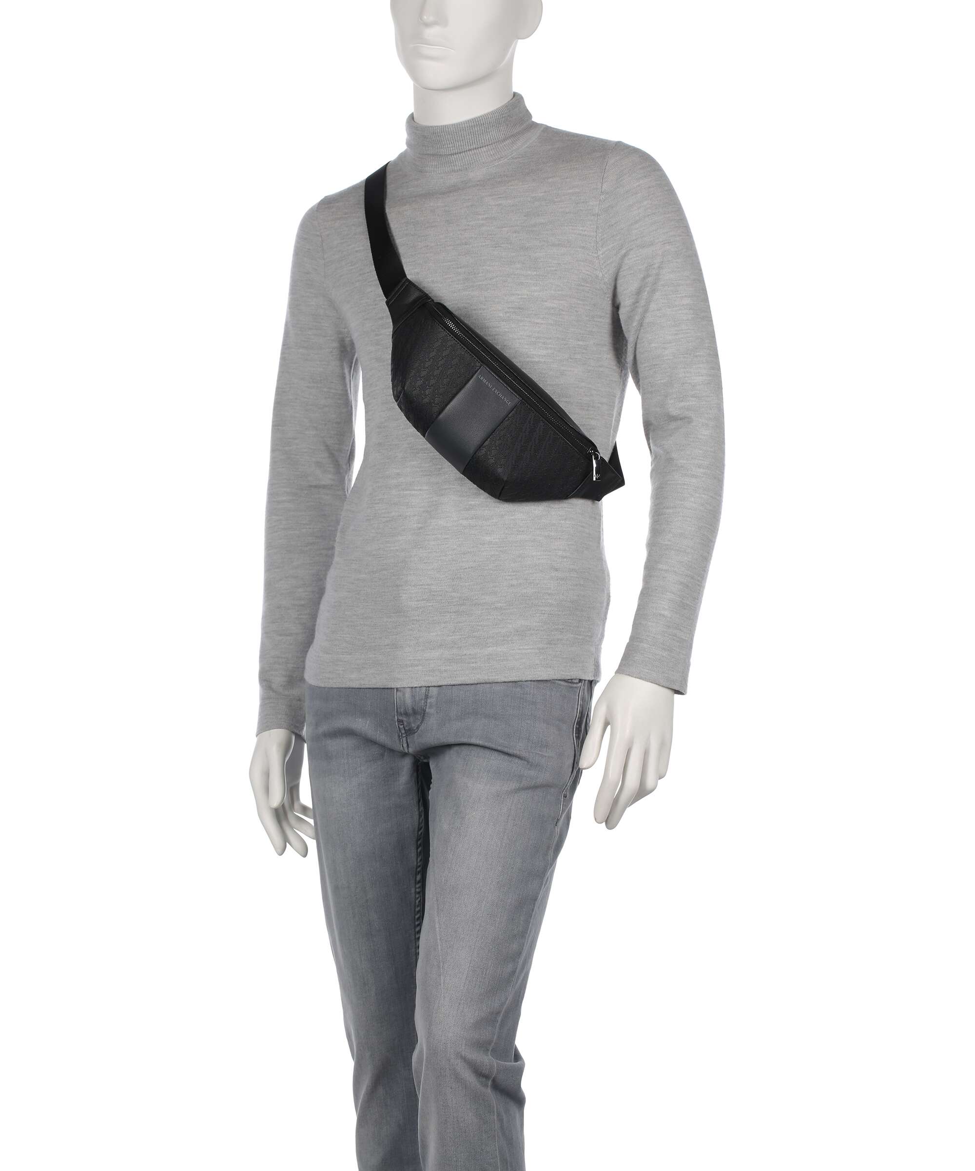 Armani Exchange William Belt bag black/forged iron