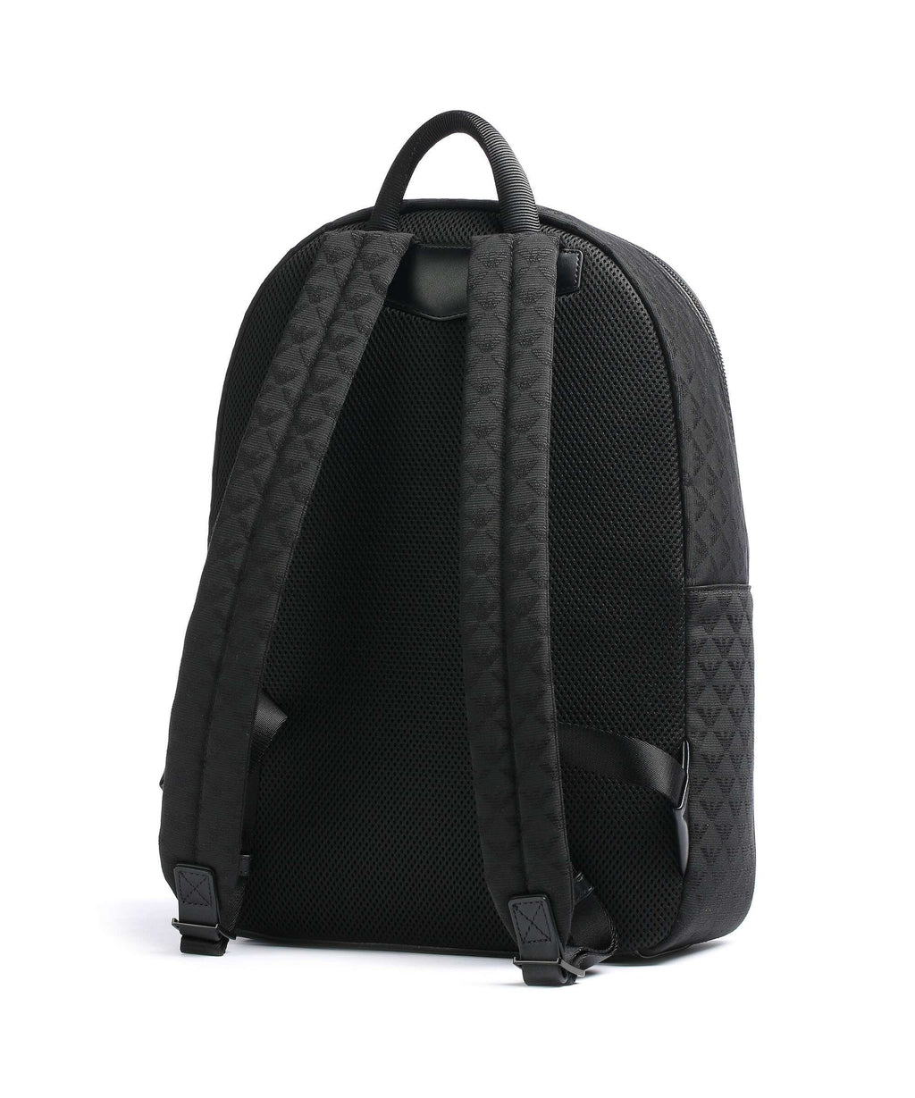 Emporio Armani Omnia Jacquard Backpack black