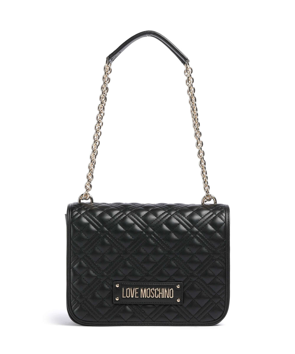 Love Moschino Quilted Laminated Shoulder bag nero