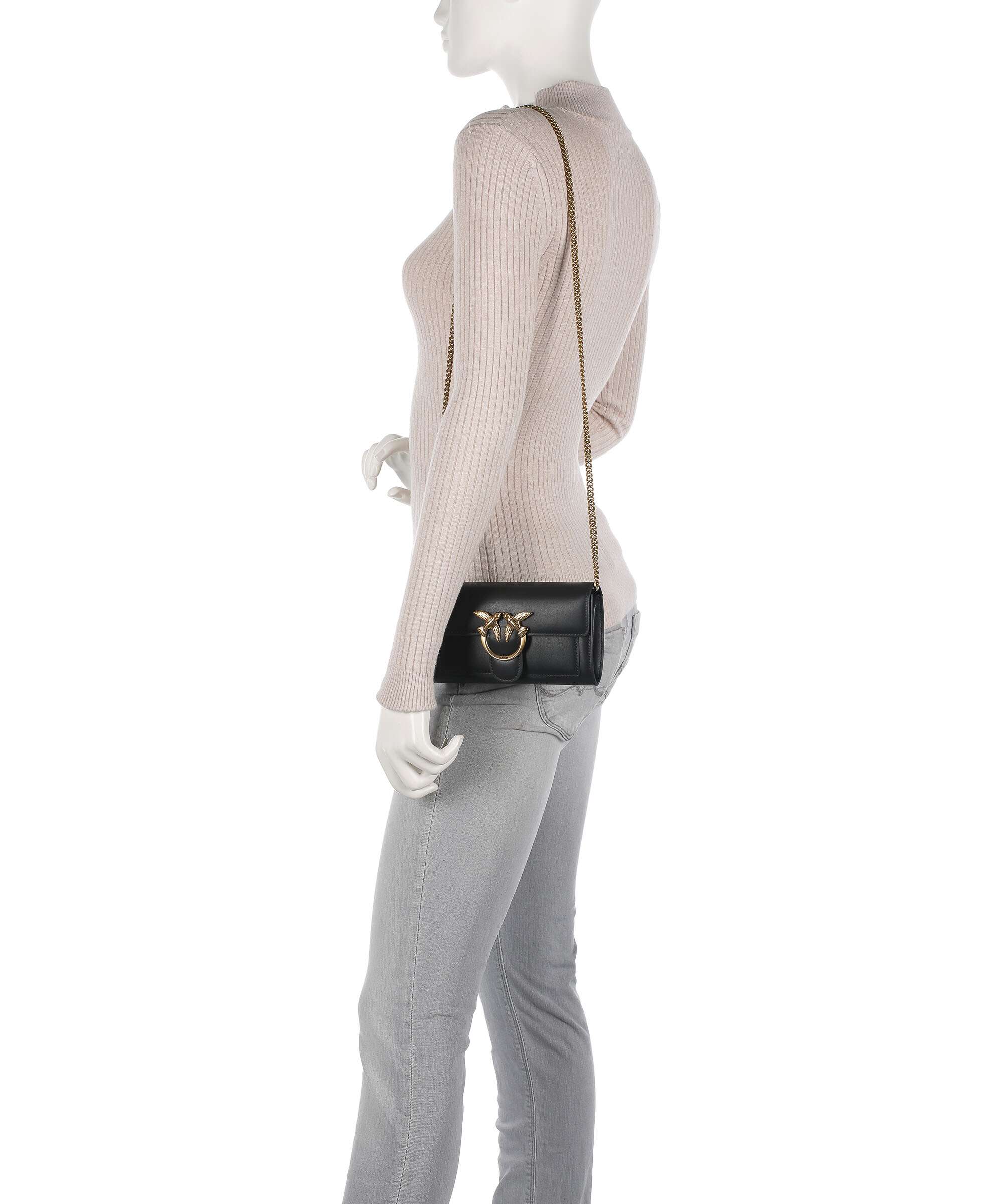 Pinko Love One Wallet nero/antique gold