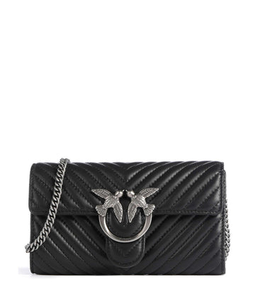Pinko Love One Wallet nero/old silver