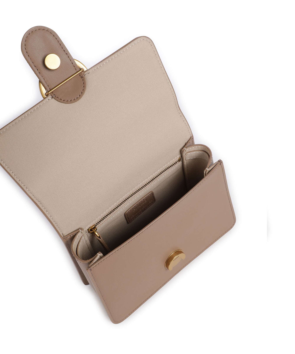 Pinko Love One Mini Crossbody bag biscotto zenzero/antique gold
