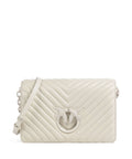 Pinko Love Click Classic Crossbody bag bianco seta