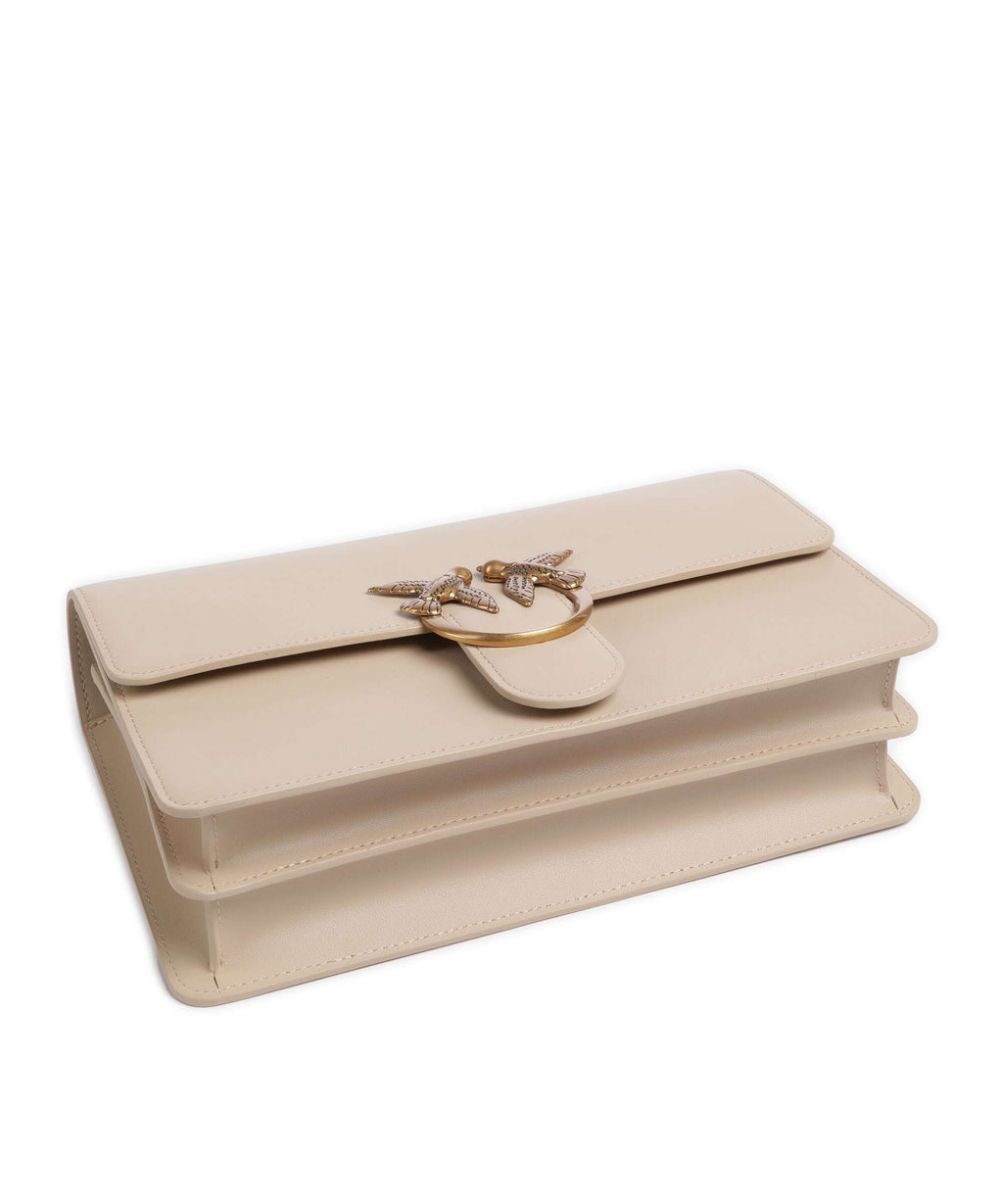 Pinko Love One Classic Shoulder bag beige/grigio fumo/antique gold