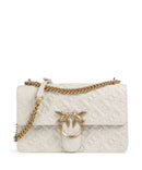 Pinko Love One Classic Schultertasche bianco seta/antique gold