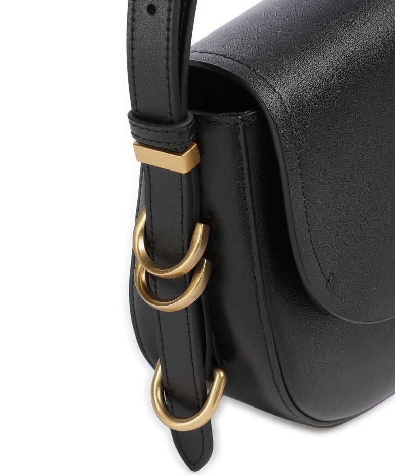 Pinko Saddle Mini Crossbody bag nero/antique gold
