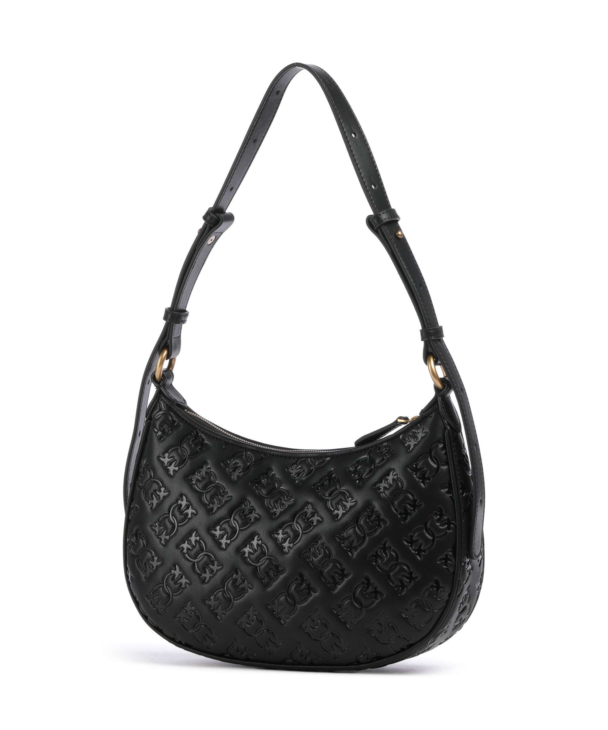 Pinko Half Moon Mini Shoulder bag nero/antique gold