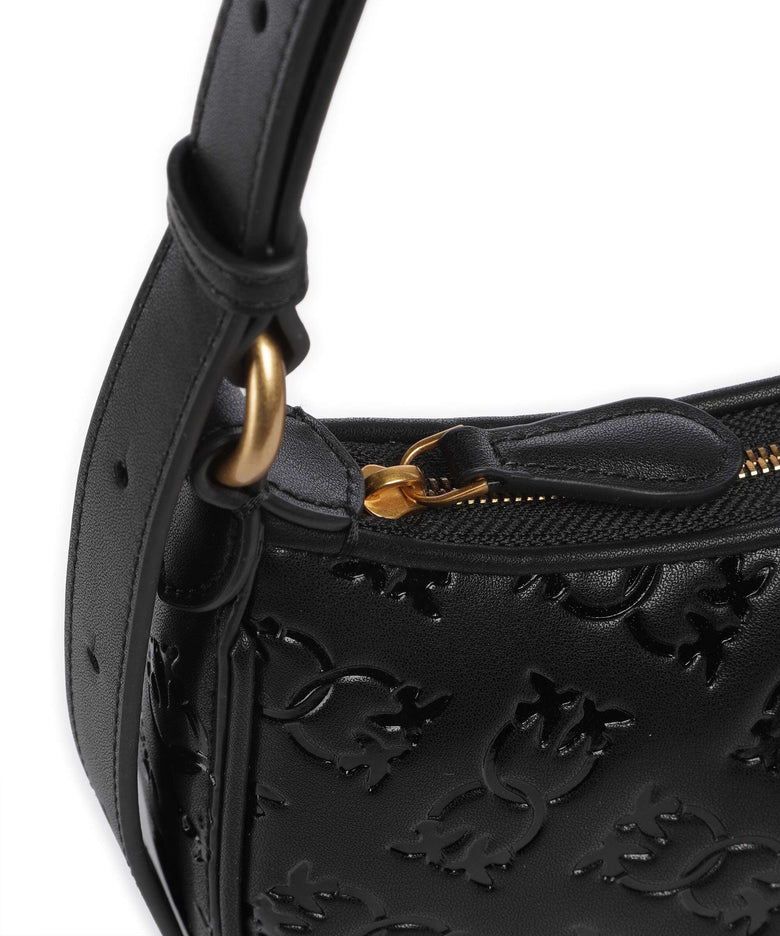 Pinko Half Moon Mini Shoulder bag nero/antique gold