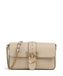 Pinko Love One Classic Slouchy Shoulder bag beige/grigio fumo/antique gold