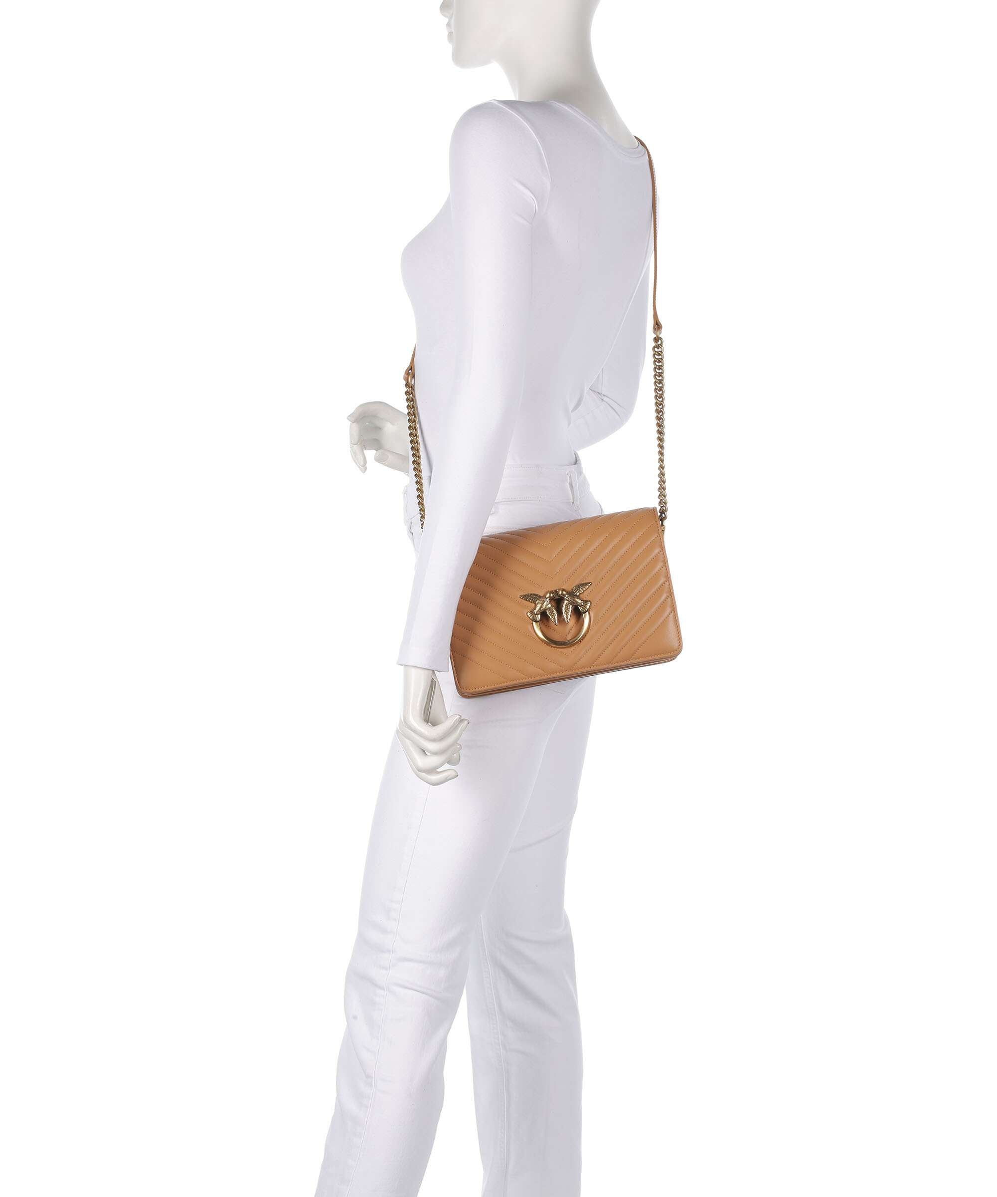 Pinko Love Click Classic Crossbody bag torrone/antique gold