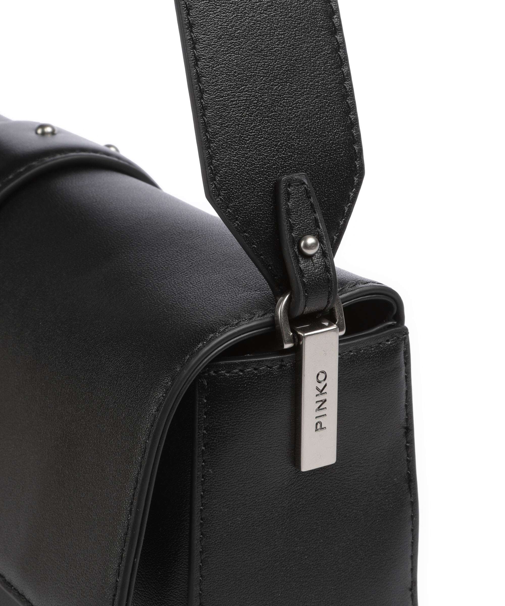 Pinko Love One Classic Slouchy Shoulder bag nero/old silver