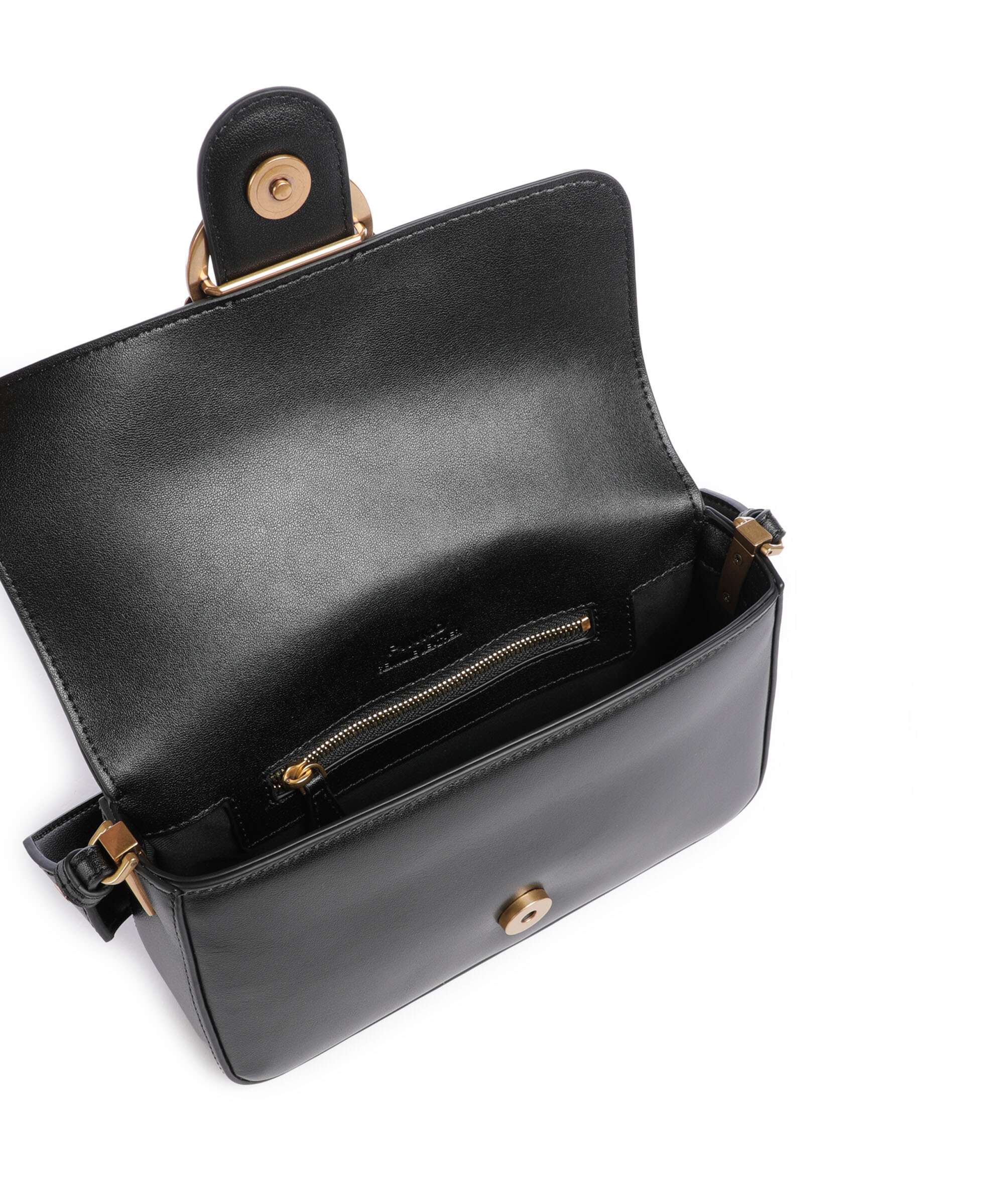 Pinko Love One Mini Slouchy Shoulder bag nero/antique gold