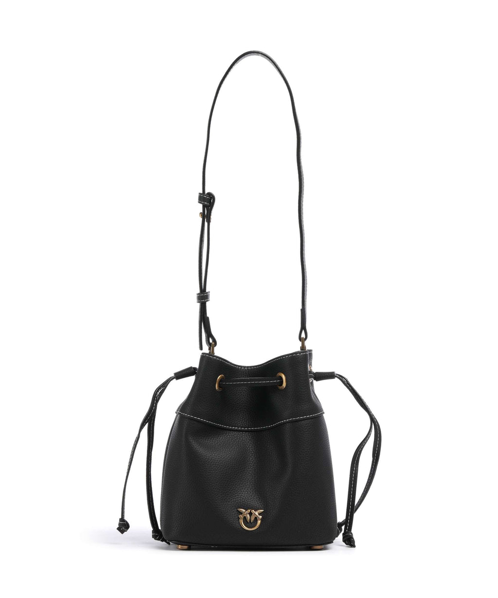 Pinko Secchiello Mini Bucket bag nero/antique gold