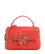 Pinko Love Lady Puff Mini Handtasche rosso mandarino/antique gold