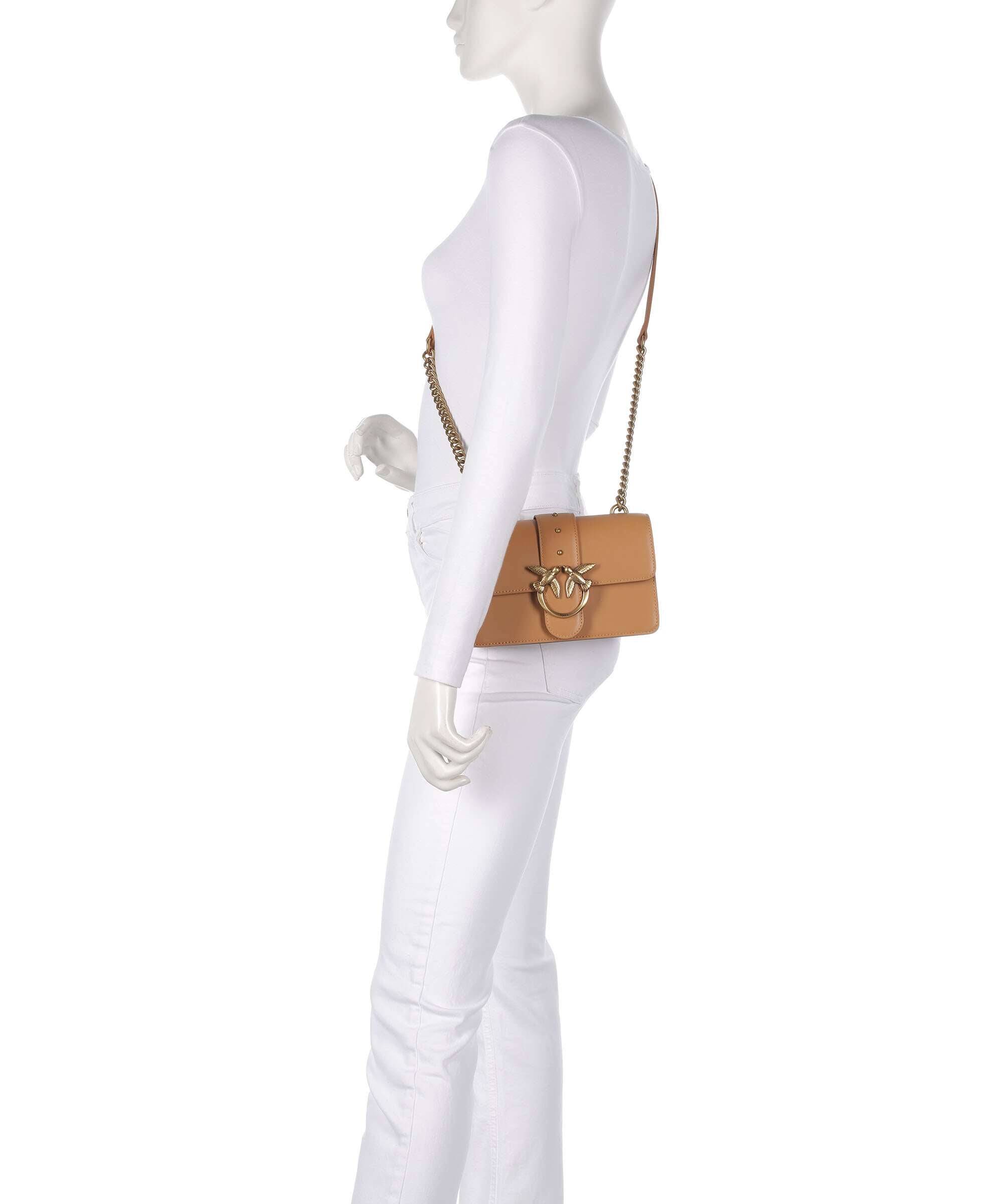 Pinko Love One Mini Crossbody bag torrone/antique gold