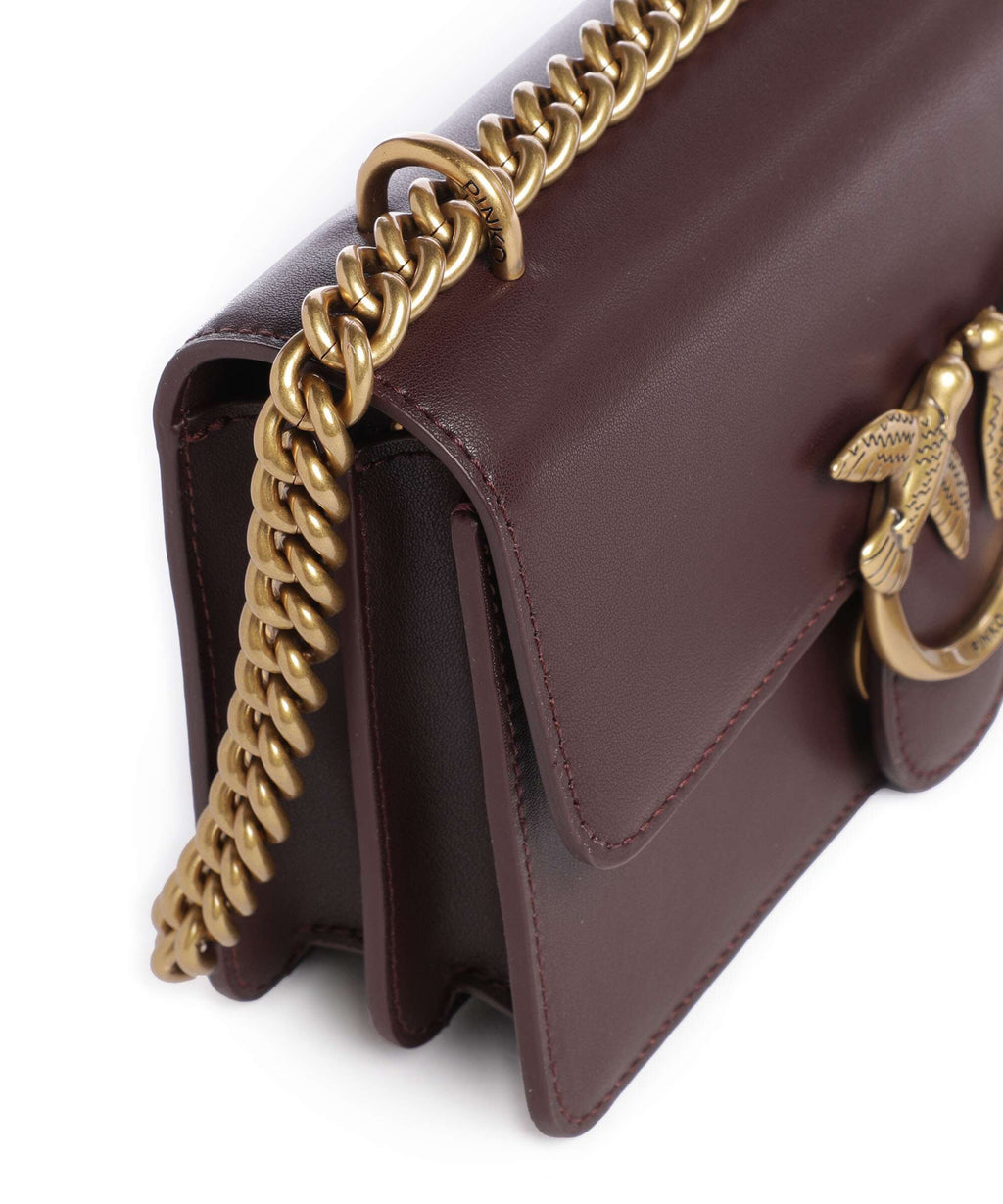 Pinko Love One Mini Shoulder bag uva di catawba/antique gold